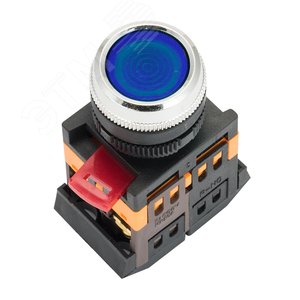 Кнопка ABLFS-22 с подсветкой синий NO+NC 230В PROxima (ablfs-22-b) - EKF