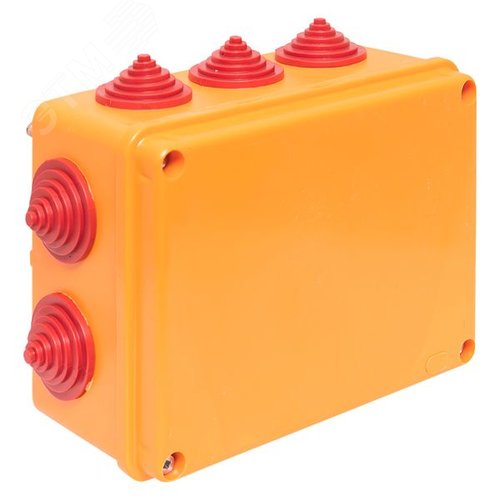 Коробка огнестойкая 190х140х70мм IP55, 10 дв клемм 0,5-4 мм2 | plc-kmrf-190-20-04 | EKF - EKF
