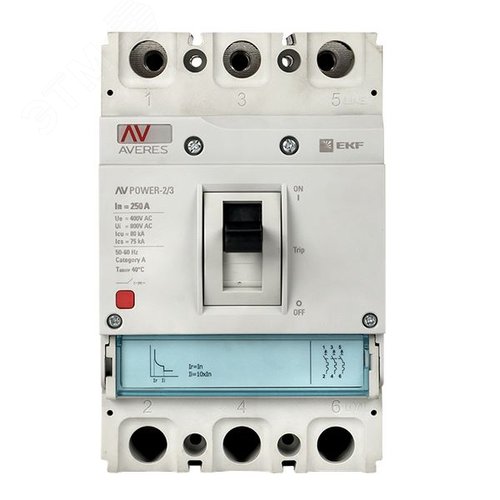 Выключатель автоматический AV POWER-2/3 250А 35кА TR - фото 4