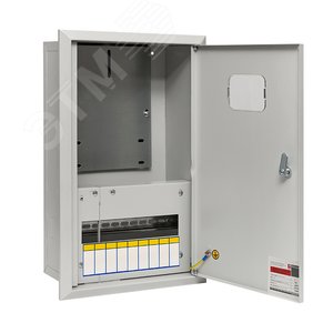 Щит учетно-распределительный встраиваемый ЩРУв-3/12зо IP31 540х340х160 с замком с окном (mb13-3/12)