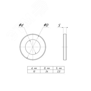 Шайба плоская M12 TDZ 2