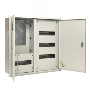Щит учетно-распределительный встраиваемый ЩРУв-3/48зо IP31 620х660х165 двухдверный с замком с окном (mb13-3/48-2) 3