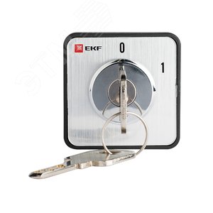 Переключатель кулачковый ПК-1-112 10А 2P '0-1' с ключом 2