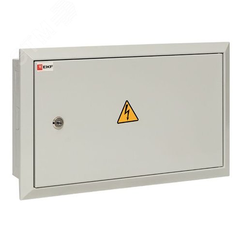 Щит распределительный встраиваемый ЩРв-18 с замком IP31 1х18 - фото 2