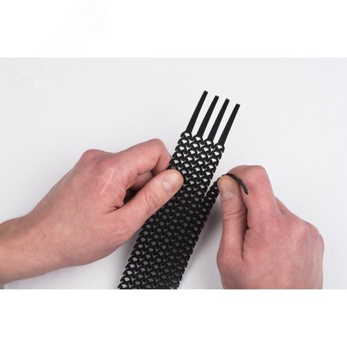 Хомут гибкий (20 шт.) черный FlexSTRAP EKF (plc-fs-br) 2