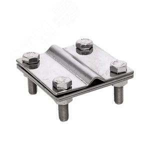 Зажим полоса 40 - прут 10 3 пластины 70x70мм Ni PROxima