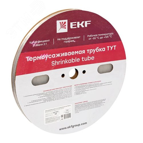 Термоусаживаемая трубка ТУТ 10/5 прозрачная рулон PROxima - EKF
