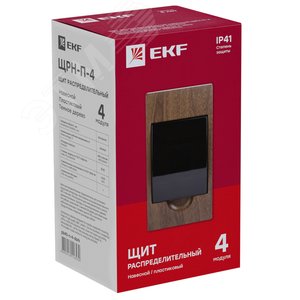 Щит распределительный навесной ЩРН-П- 4 темное дерево IP41 PROxima 3