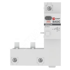 Блок дифференциальной защиты VIGI 47-100 1P+N 100А 30мА Basic (vigi1pn-100-30-bas) - EKF