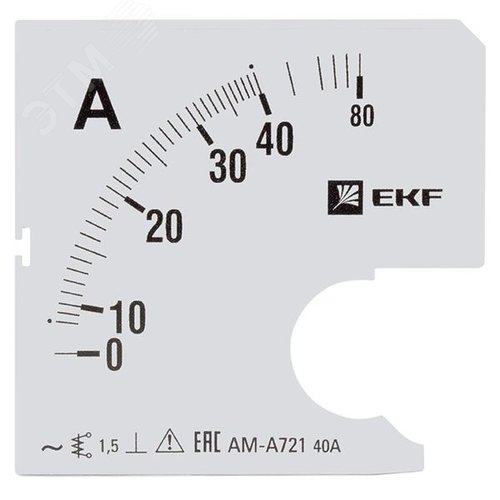 Шкала сменная для A721 80/5А-1,5 PROxima - EKF