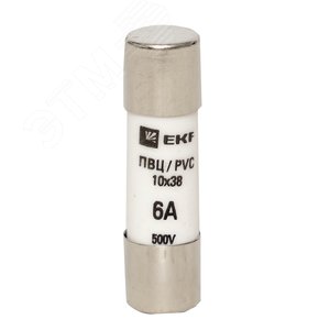 Вставка плавкая цилиндрическая ПВЦ 10х38 6А 2