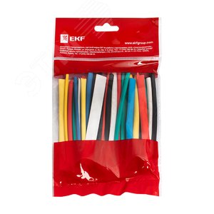 Набор ТУТ нг: 6 цветов по 5шт. Разного диаметра (3/1,5 ,4/2, 5/2,5 , 6/3, 8/4) 100мм. PROxima 2