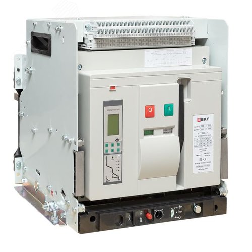 ВА-45 3200/2500А 3P 100кА выкат., корзина, гориз., ETU(220В AC) LCD ModBus-RTU, мп/нр/вкл.к.(220В AC), ав/доп. 1CO/1NC,1NO,4CO|mccb45-3200-2500v-v2|EK - EKF