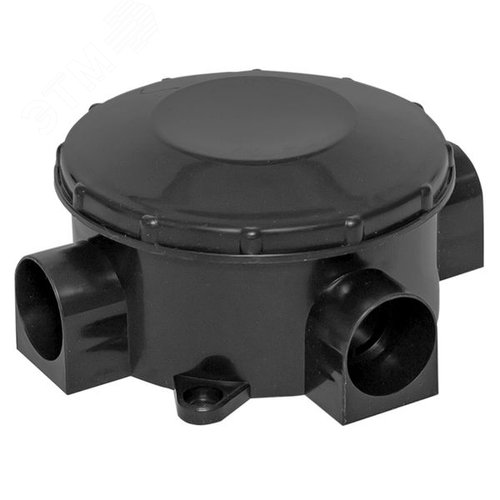 Коробка распаячная КМР-040-040б трехрожковая черная (70х35) PROxima - EKF
