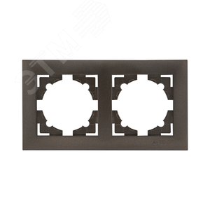 Валенсия Рамка 2-местная графит 2