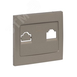 Валенсия лицевая панель розетки RJ-45 1-местная кашемир 2