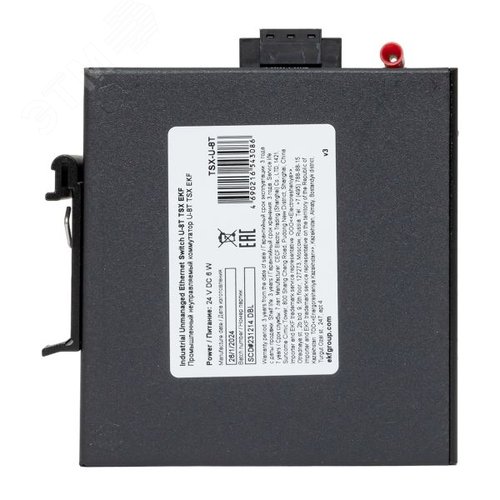 Коммутатор промышленный неуправляемый U-8T, 8 портов 10/100Base-T(X) RJ45, монтаж на динрейку TSX EKF - фото 4
