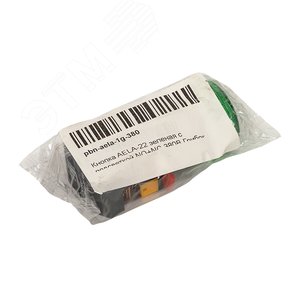 Кнопка AELA-22 Грибок зеленая с подсветкой NO+NC 380В (pbn-aela-1g-380) 2