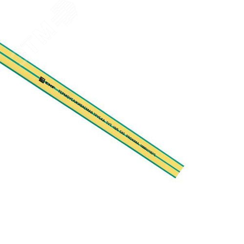 Трубка термоусаживаемая ТУТ нг 10/5 жел-зел рулон PROxima 5