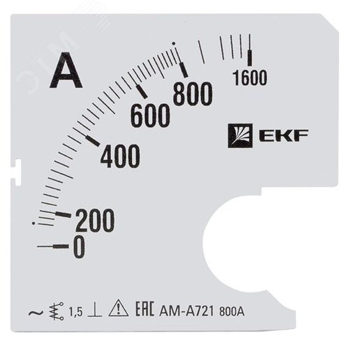 Шкала сменная для A721 800/5А-1,5 PROxima - EKF