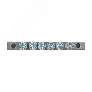 Шина PEN ноль-земля (6x9мм) 6 отв. цинк крепеж по краям 2