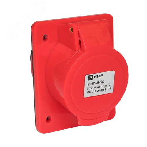Розетка кабельная 32А 3Р+N+Е IP44 скрытая 380В 425 - EKF