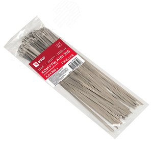 Хомут AISI 316 из нержавеющей стали, 4.6x360 (100 шт.) FlexLock PROxima (plc-fl-tss-316-4.6x360) - фото 2