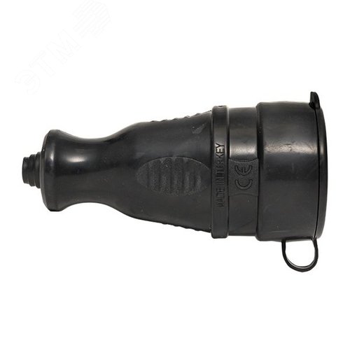 Роз. перенос. с защитной крышкой каучуковая 230В 2P+PE 16A IP44 DIY - фото 2