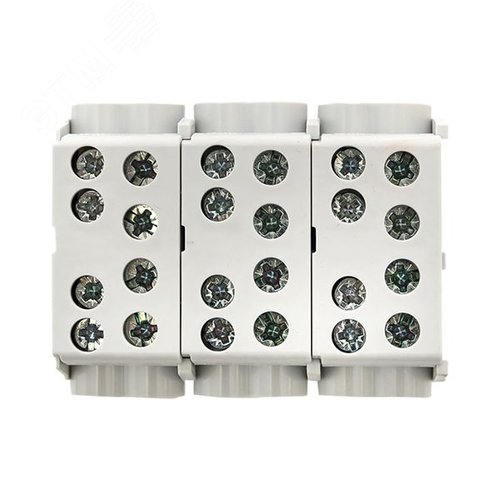 Клемма распределительная КСР с двойным винтом 2x35/2x25 серая PROxima - фото 11