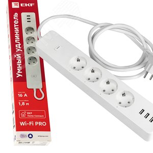 Умный удлинитель Connect PRO Wi-Fi c USB - фото 2