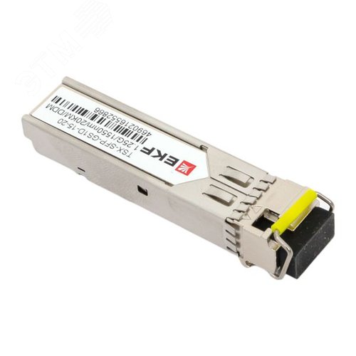 Модуль, оптический трансивер SFP 1,25 Гбит одинарное одномодовое оптоволокно 1550нм дальность 20км TSX - фото 5
