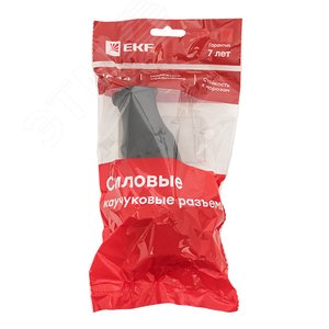 Вилка прямая каучуковая 380В, 3P+PE, 32A, IP44 EKF PROxima (RPS-021-32-380-44) 2