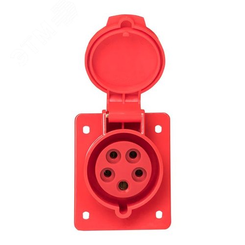 Розетка кабельная 32А 3Р+N+Е IP44 скрытая 380В 425 - фото 3
