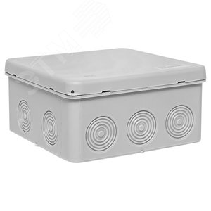 Коробка распределительная KMP-030-035 с крышкой (100х100х50) для прямого монтажа без мембр. вводов серая IP54 EKF - EKF