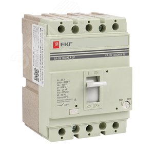 Выключатель автоматический ВА-99 160/20А 3P 35кА PROxima | mccb99-160-20 | EKF - EKF