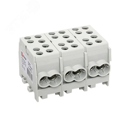 Клемма распределительная КСР с двойным винтом 2x35/2x25 серая PROxima - фото 10