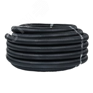 Труба гофрированная FRHF с зондом d40мм (25м.)черная Plast PROxima