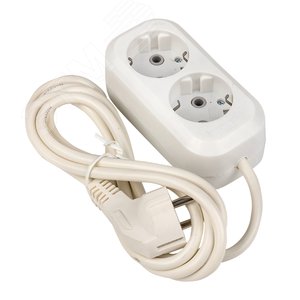 Удлинитель Эксперт 2 гнезда 3 метра 16А/3,0кВт с заземлением ПВС 3х1 2