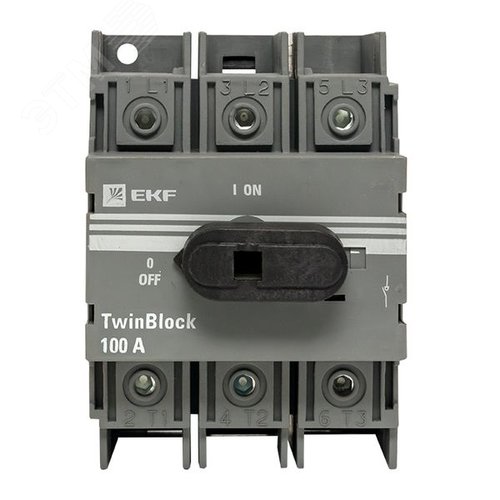 Рубильник 100A 3P c рукояткой управления для прямой установки TwinBlock - фото 2