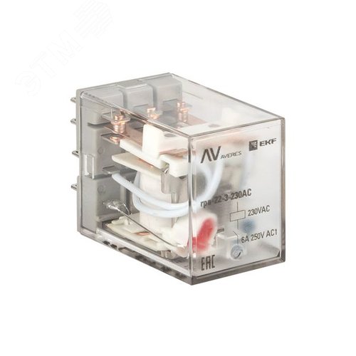 Реле промежуточное RPA 22/3 6A 230В AC AVERES - EKF