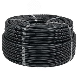 Труба гофрированная FPHF с зондом d50мм (20м.) черная Plast PROxima