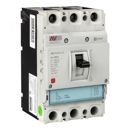Выключатель автоматический AV POWER-2/3 250А 35кА TR - EKF