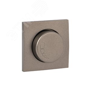 Валенсия лицевая панель светорегулятора 600W 220В графит 2