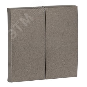 Валенсия лицевая панель выключателя 2-кл. проходного 10А графит