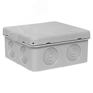 Коробка распределительная KMP-030-035 с крышкой (85х85х40) для прямого монтажа без мембр. вводов серая IP54 EKF - EKF