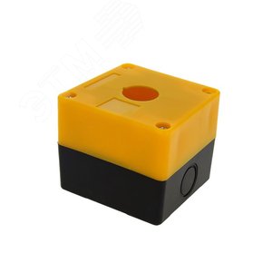 Корпус КП101 1 кнопка желтый - EKF