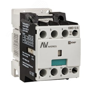 Контактор КМЭ 12А 1NO 400В АС EKF AVERES (ctr-s-12-10-400-av) - EKF