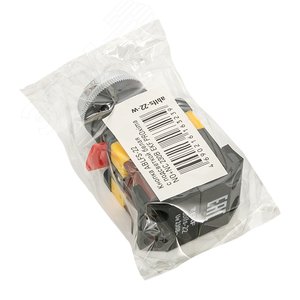 Кнопка ABLFS-22 с подсветкой белый NO+NC 230В PROxima (ablfs-22-w) - фото 3