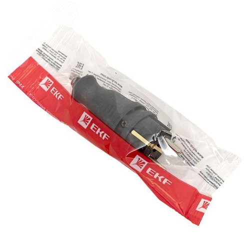 Вилка прямая каучуковая 230В 2P+PE 16A IP44 EKF DIY (RPS-011-16-230-44-r) - фото 5