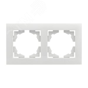 Валенсия рамка 2-местная белая 2